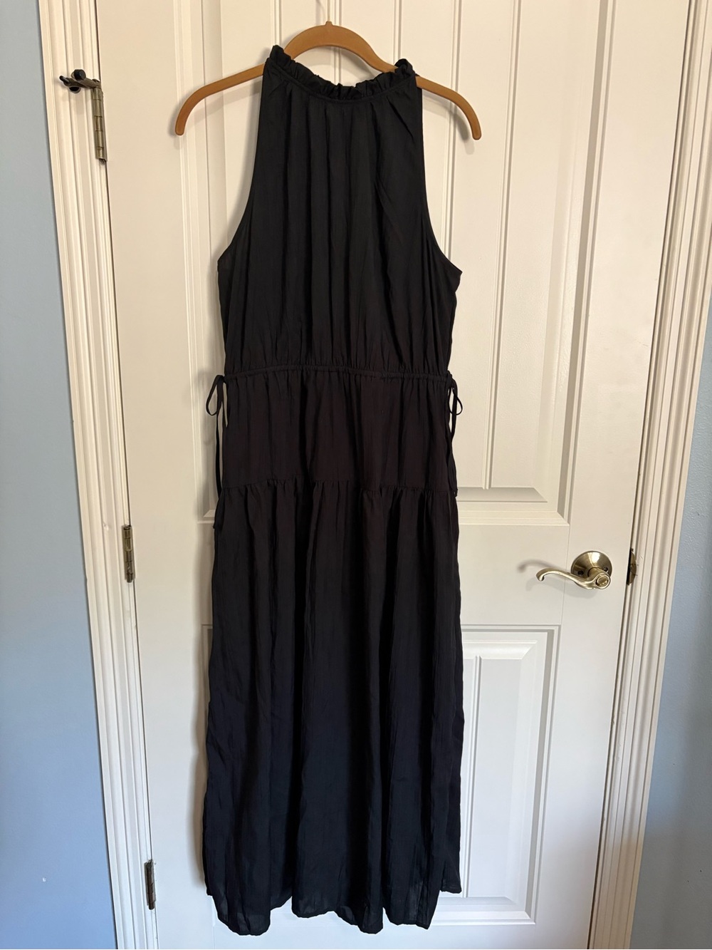 GAP Black Halter-Style Maxi Dress